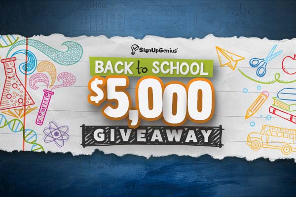 SignUpGenius Kicks Off Back-to-School with $5,000 Giveaway