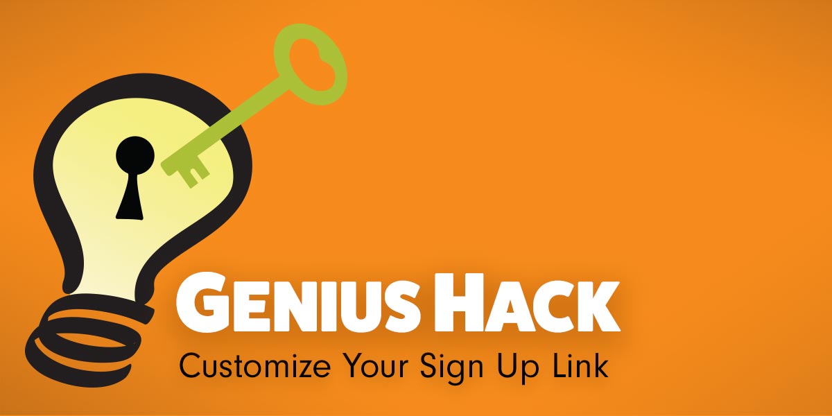 signupgenius customized shortened URL link online sign ups