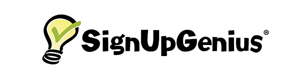 Graphic showing yellow and green Sign Up Genius logo