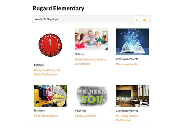 rugard elementary index page