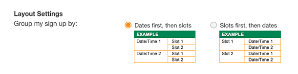 parent teacher conferences sign ups layouts slots times dates