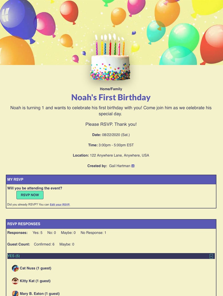 Send Baby's First Birthday Invites