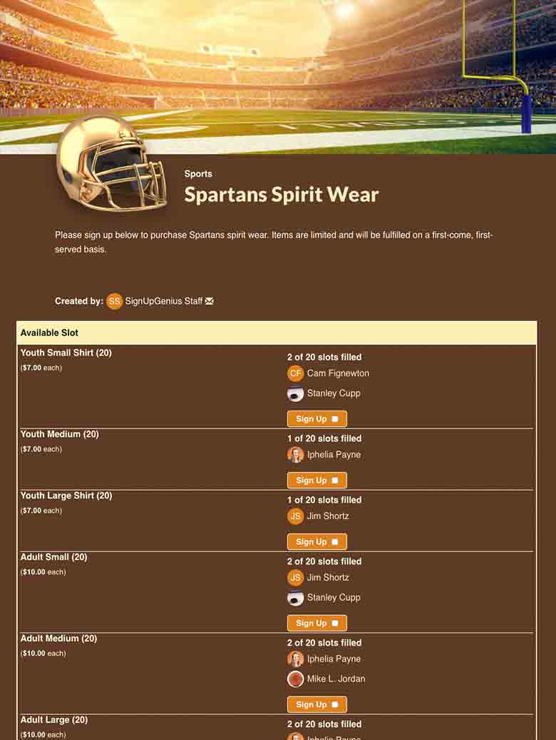 Sell Team Spirit Wear