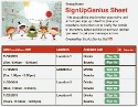 Christmas Pageant sign up sheet