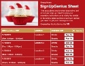 Christmas Cupcake sign up sheet